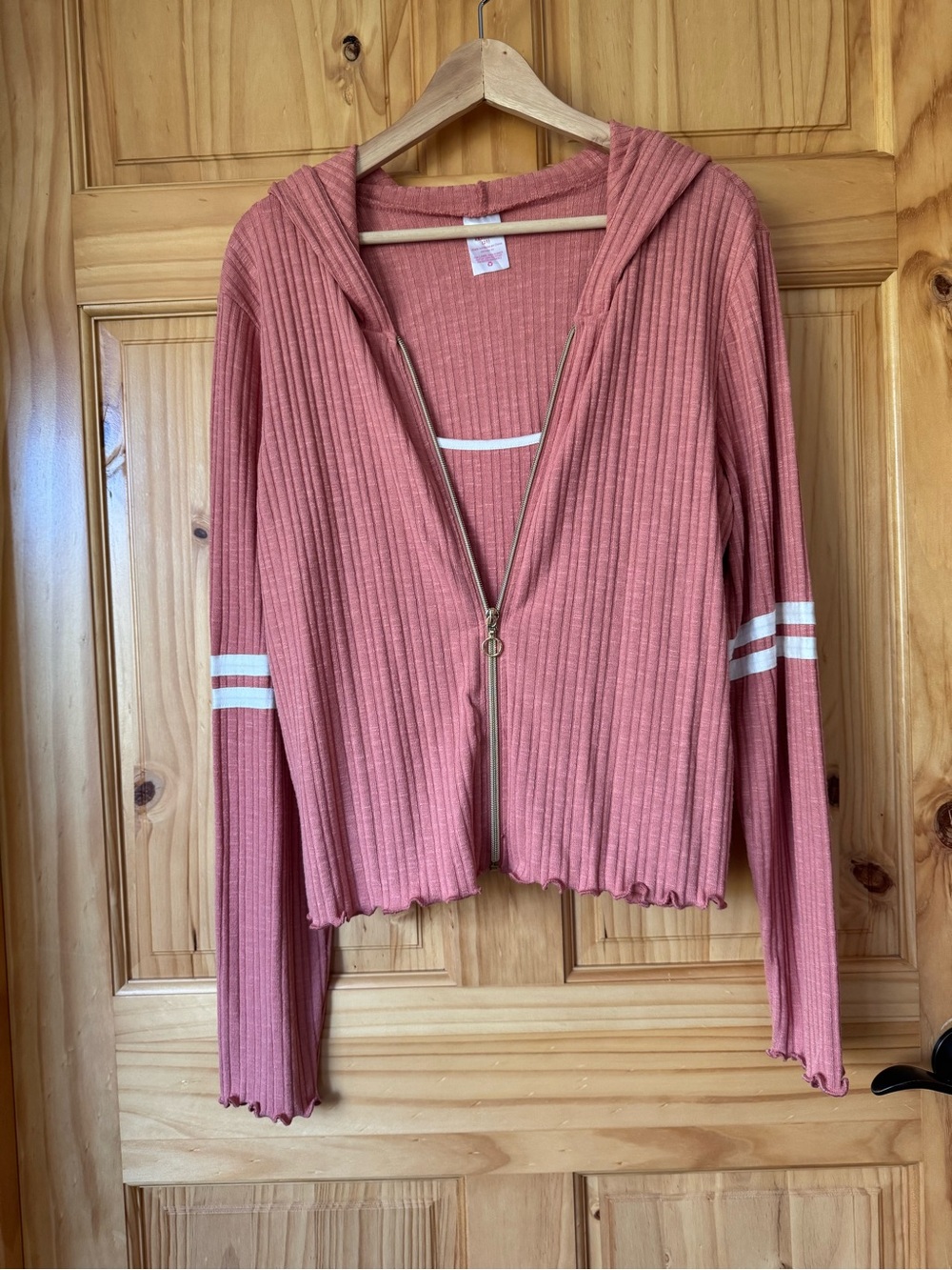 No Boundaries Ribbed Knit zip Hoodie sweatshirt and camo set size XXXL (21)